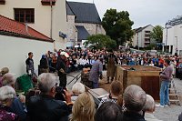 Bild: Glockenguss vor St. Blasii in Nordhausen