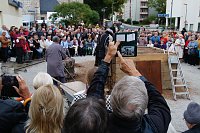Bild: Glockenguss vor St. Blasii in Nordhausen