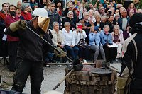 Bild: Glockenguss vor St. Blasii in Nordhausen