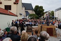 Bild: Glockenguss vor St. Blasii in Nordhausen