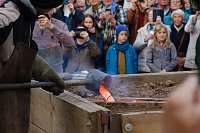Bild: Glockenguss vor St. Blasii in Nordhausen