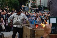Bild: Glockenguss vor St. Blasii in Nordhausen