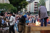 Bild: Glockenguss vor St. Blasii in Nordhausen