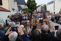 Bild: Glockenguss vor St. Blasii in Nordhausen