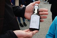Bild: Glockenguss vor St. Blasii in Nordhausen