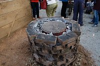 Bild: Glockenguss vor St. Blasii in Nordhausen