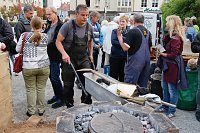 Bild: Glockenguss vor St. Blasii in Nordhausen