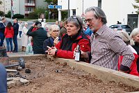 Bild: Glockenguss vor St. Blasii in Nordhausen