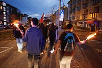 Demonstrationszug durch die Nordhäuser Innenstadt Bild: Demonstrationszug durch die Nordhäuser Innenstadt