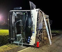 Bild: Verunfallter Elektro-Bus