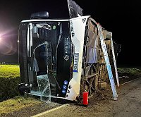 Bild: Verunfallter Elektro-Bus