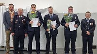 Bild: Bef&ouml;rderte Kameradinnen und Kameraden der Heringer Feuerwehr