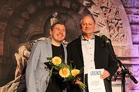Bild: Kyffh&auml;user Sportlergala 2020/2022 - Ehrenpreis f&uuml;r Wolfgang Henze f&uuml;r seinen gro&szlig;en Einsatz im SV Rot Weiss Wiehe im Bereich Tischtennis