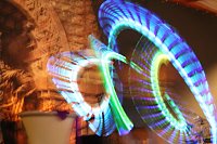 Bild: Beeindruckende LED Show bei der Kyffh&auml;user Sportgala 2020/2022 im Kyffh&auml;user Burghof