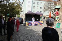 Bild: Mai-Kundgebung auf dem Nordh&auml;user Rathausplatz