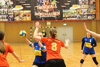 Bild: Die Handballdamen der NSV B-Jugend schaffen es aus dem Stand auf Platz 5