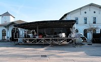Bild: Vorbereitungen f&uuml;r das Bahnhofsfest