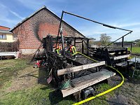 Bild: Brand in Niedersachswerfen
