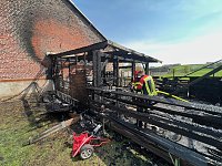 Bild: Brand in Niedersachswerfen