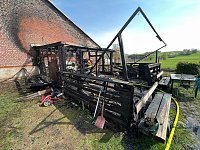Bild: Brand in Niedersachswerfen
