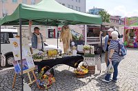 Bild: Geranienmarkt auf dem Rathausplatz