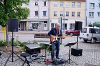 Bild: Geranienmarkt auf dem Rathausplatz