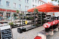 Bild: Geranienmarkt am Rathaus