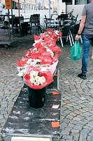Bild: Geranienmarkt am Rathaus