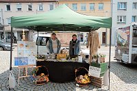 Bild: Geranienmarkt am Rathaus