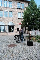 Bild: Geranienmarkt am Rathaus