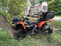 Bild: Quad-Unfalll bei Stra&szlig;burg