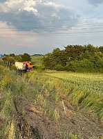 Verunfallter Lkw an der A38 Bild: Verunfallter Lkw an der A38