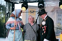 Bild: Peter Blei unterwegs auf dem 53. Rolandsfest
