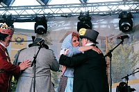 Bild: Peter Blei unterwegs auf dem 53. Rolandsfest