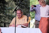 Bild: Peter Blei unterwegs auf dem 53. Rolandsfest
