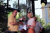 Bild: Peter Blei unterwegs auf dem 53. Rolandsfest
