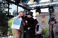 Bild: Peter Blei unterwegs auf dem 53. Rolandsfest