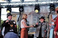 Bild: Peter Blei unterwegs auf dem 53. Rolandsfest