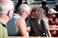 Bild: Peter Blei unterwegs auf dem 53. Rolandsfest