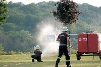 Bild: Feuerwehrwettkampf zur 750. Jahrfeier in Petersdorf