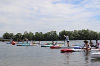 Bild: Grand Slam auf dem Wasser: beim EVN Sup Cup traf sich heute wieder die Elite der Stehpaddler auf dem Sundh&auml;user See