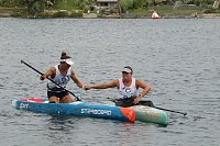 Bild: Grand Slam auf dem Wasser: beim EVN Sup Cup traf sich heute wieder die Elite der Stehpaddler auf dem Sundh&auml;user See