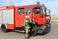 Bild: Feuerwehr&uuml;bung an der Biomethananlage in Bielen
