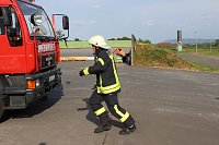 Bild: Feuerwehr&uuml;bung an der Biomethananlage in Bielen
