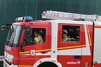 Bild: Feuerwehr&uuml;bung an der Biomethananlage in Bielen