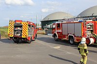 Bild: Feuerwehr&uuml;bung an der Biomethananlage in Bielen