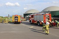 Bild: Feuerwehr&uuml;bung an der Biomethananlage in Bielen