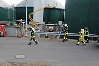 Bild: Feuerwehr&uuml;bung an der Biomethananlage in Bielen