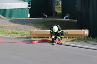 Bild: Feuerwehr&uuml;bung an der Biomethananlage in Bielen