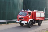 Bild: Feuerwehr&uuml;bung an der Biomethananlage in Bielen
